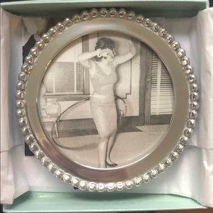 Mariposa beaded round frame- New in box